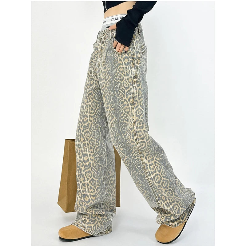 Chic Animal Print Overalls for Women