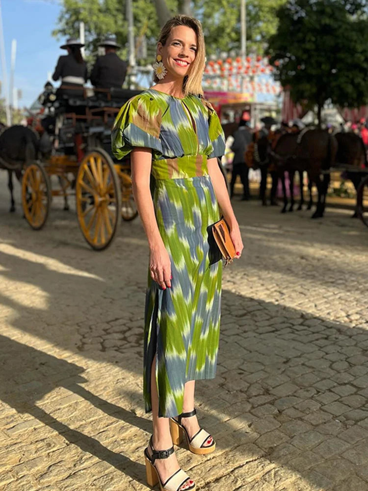 Robe midi tie-dye EclatLuxe