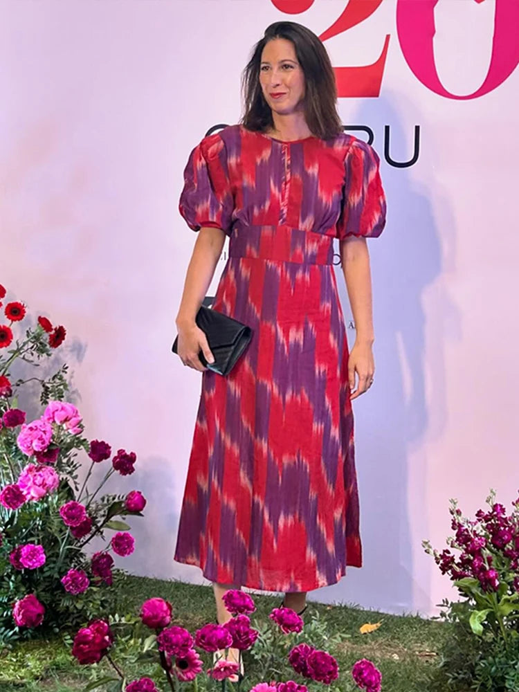 Robe midi tie-dye EclatLuxe