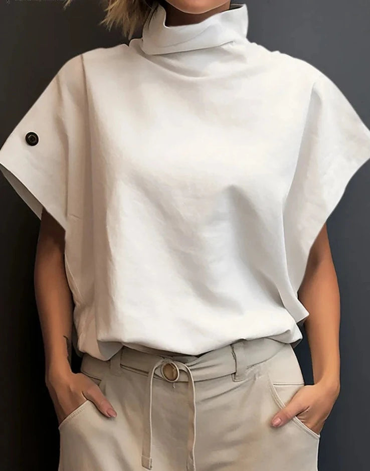 Olwerk Turtleneck Blouse van Elara Couture