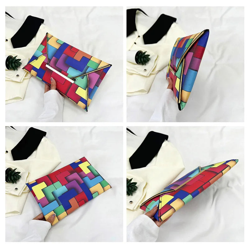 Lumière Regenbogen Clutch