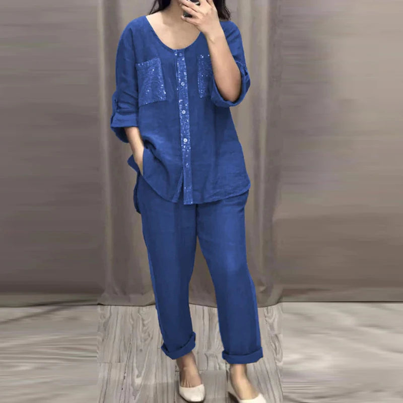 LumaLuxe Summer Sequins Set