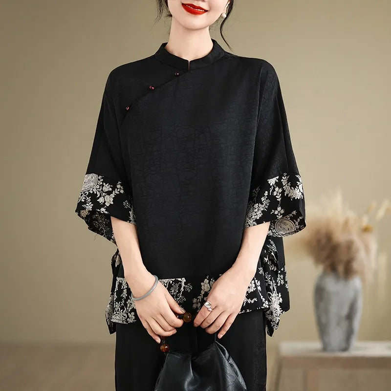 Serene Elegance Summer Shirt