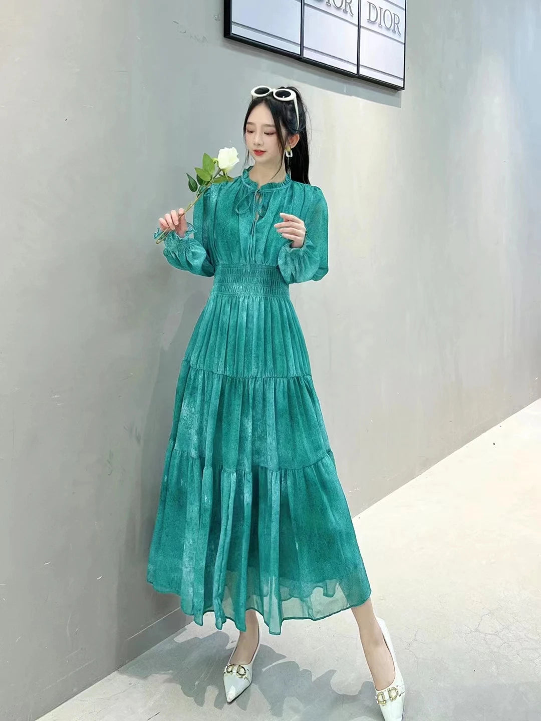 Robe de soirée tie-dye Epke Couture