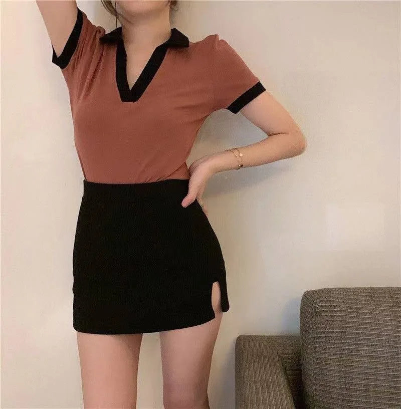 Veranda Chic Patchwork V-Ausschnitt