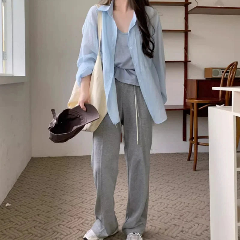 Light Fashion Ice Silk Summer Shirt