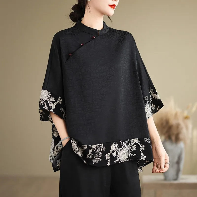 Serene Elegance Summer Shirt