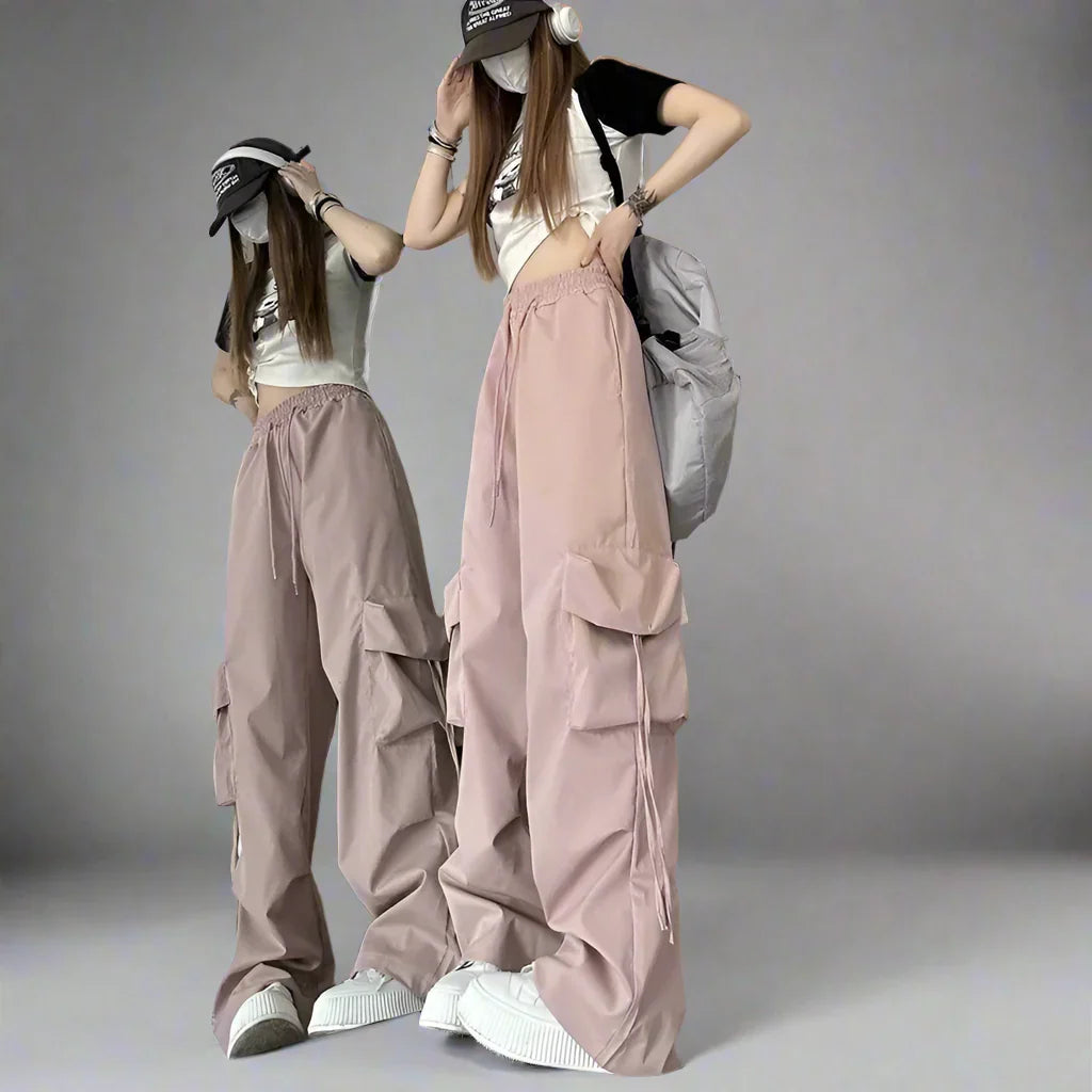 Heidelberg | Pantaloni Oversize Retrò da Donna | Rosa