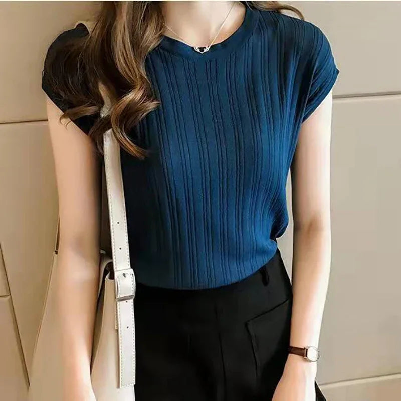 EdenVibe Zomer Strick-T-Shirt