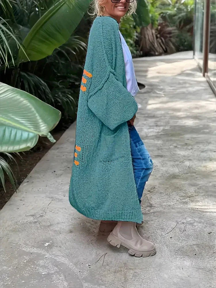 Mira | Giacca Lunga Oversize Donna in Maglia