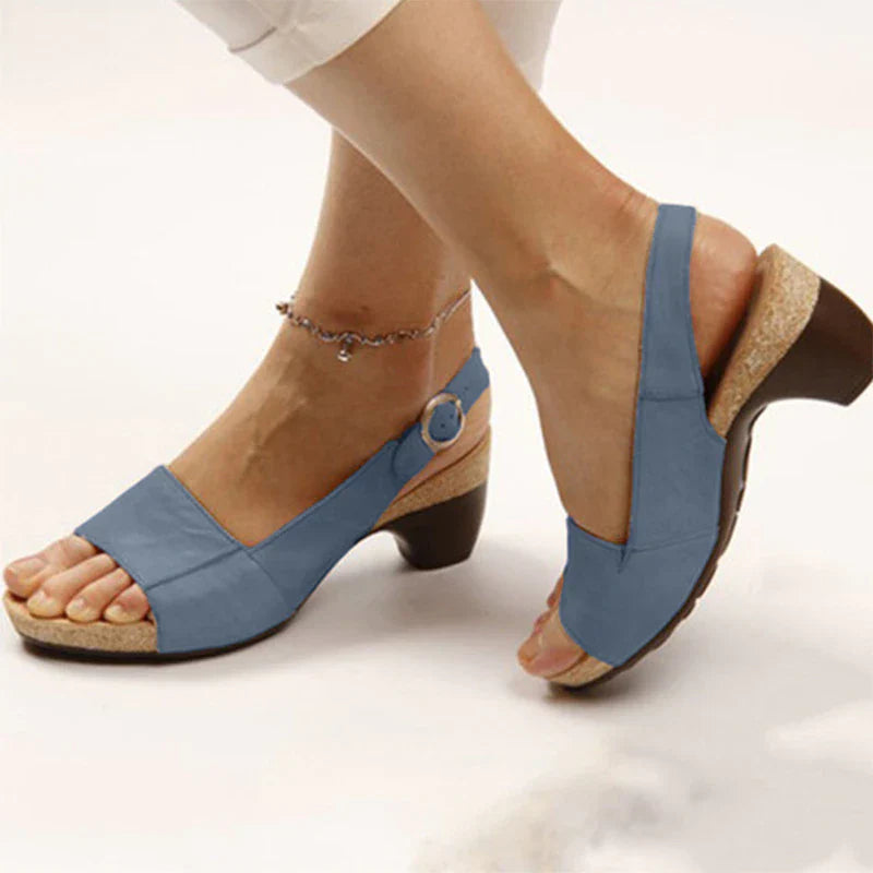 Velanora - Orthopedische Peep Toe Sandalen