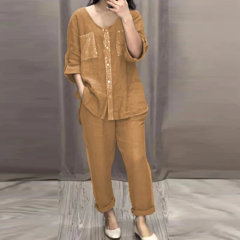 LumaLuxe Summer Sequins Set