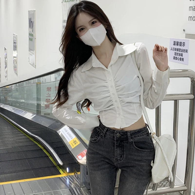 ChiqueLuxe Pleated Blouse