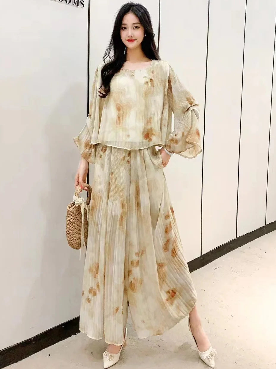 Celinara Kleurvolle Lente Zomer Tie Dye Set