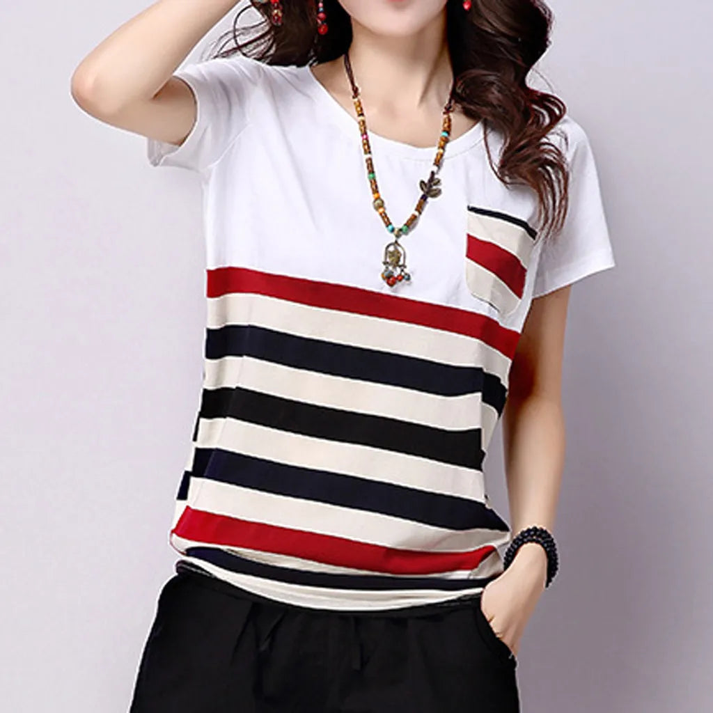 ZomerEssentie Gestreepte Top