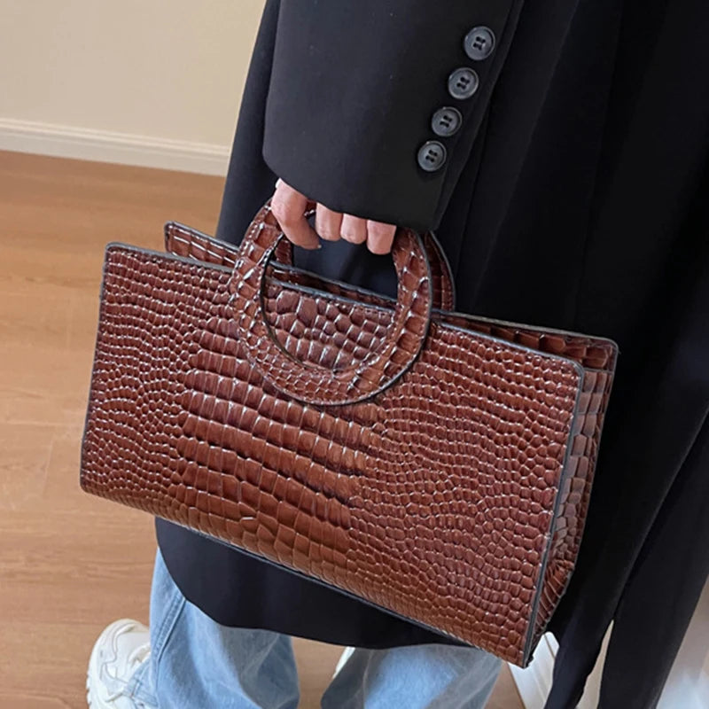 LuxaCroco Luxe Crocodile Handbag