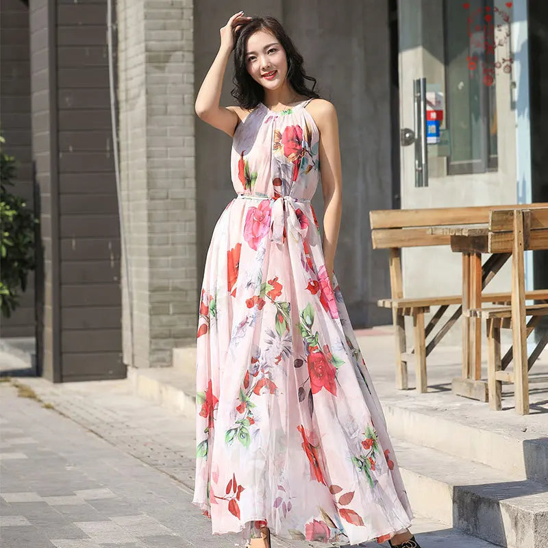Enchanting Solstice Sleeveless Maxi Dress