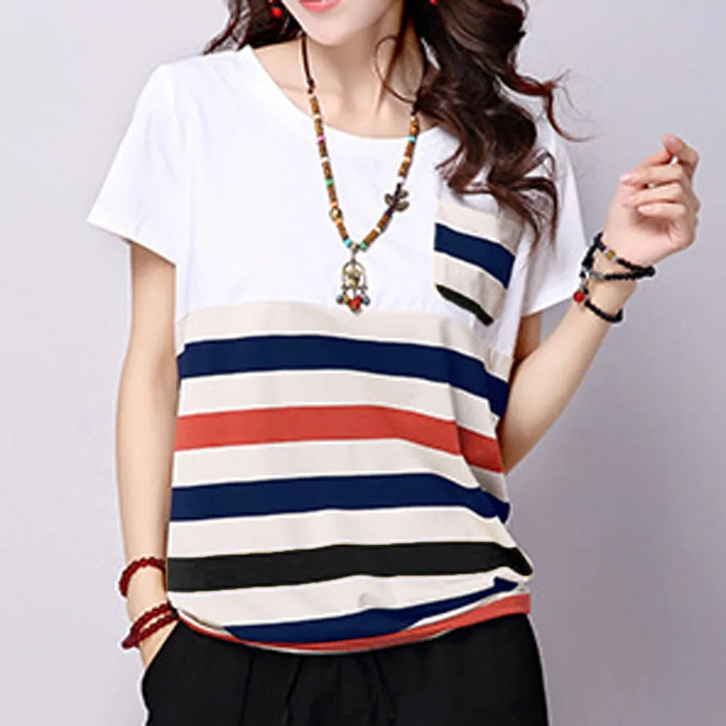 ZomerEssentie Gestreepte Top