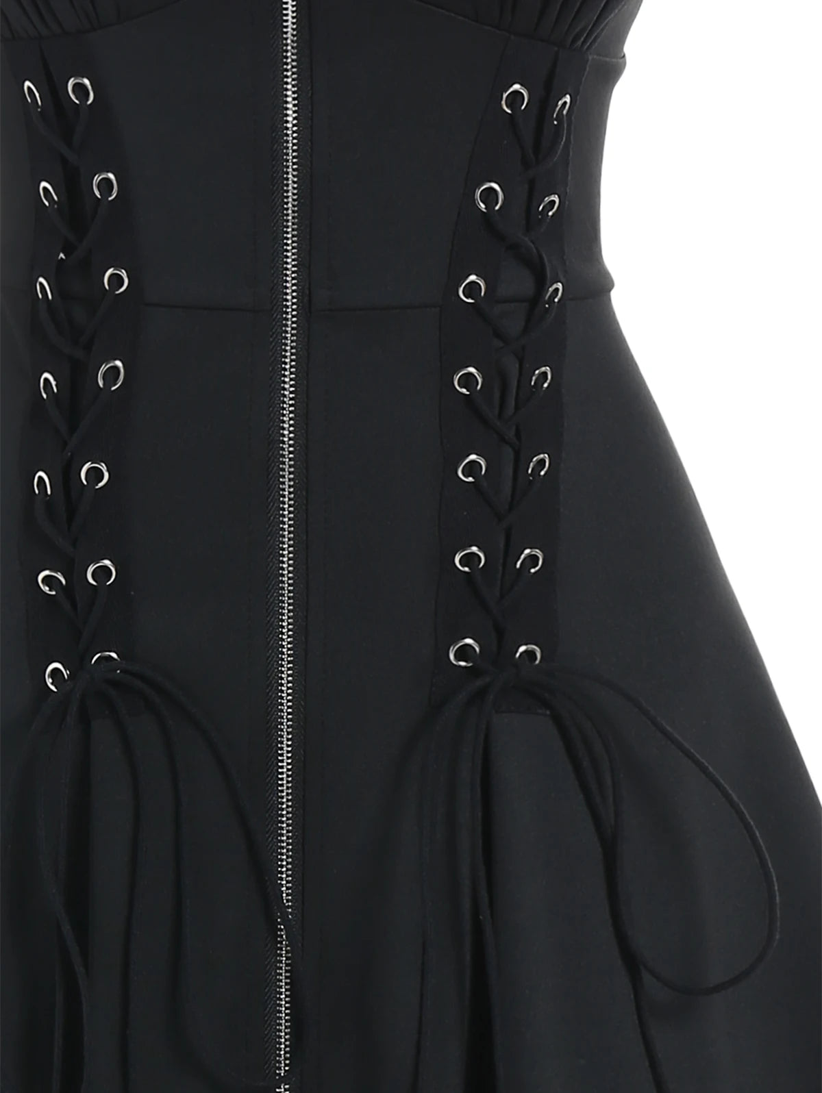 Dunkle Eleganz Midi Kleid