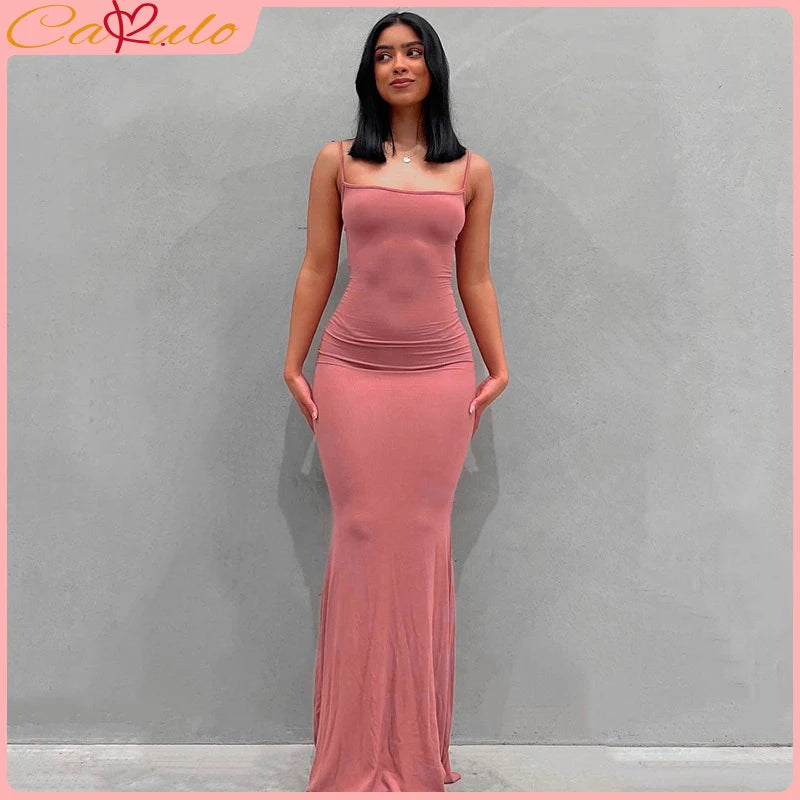 Satijnen Backless Maxi Jurk