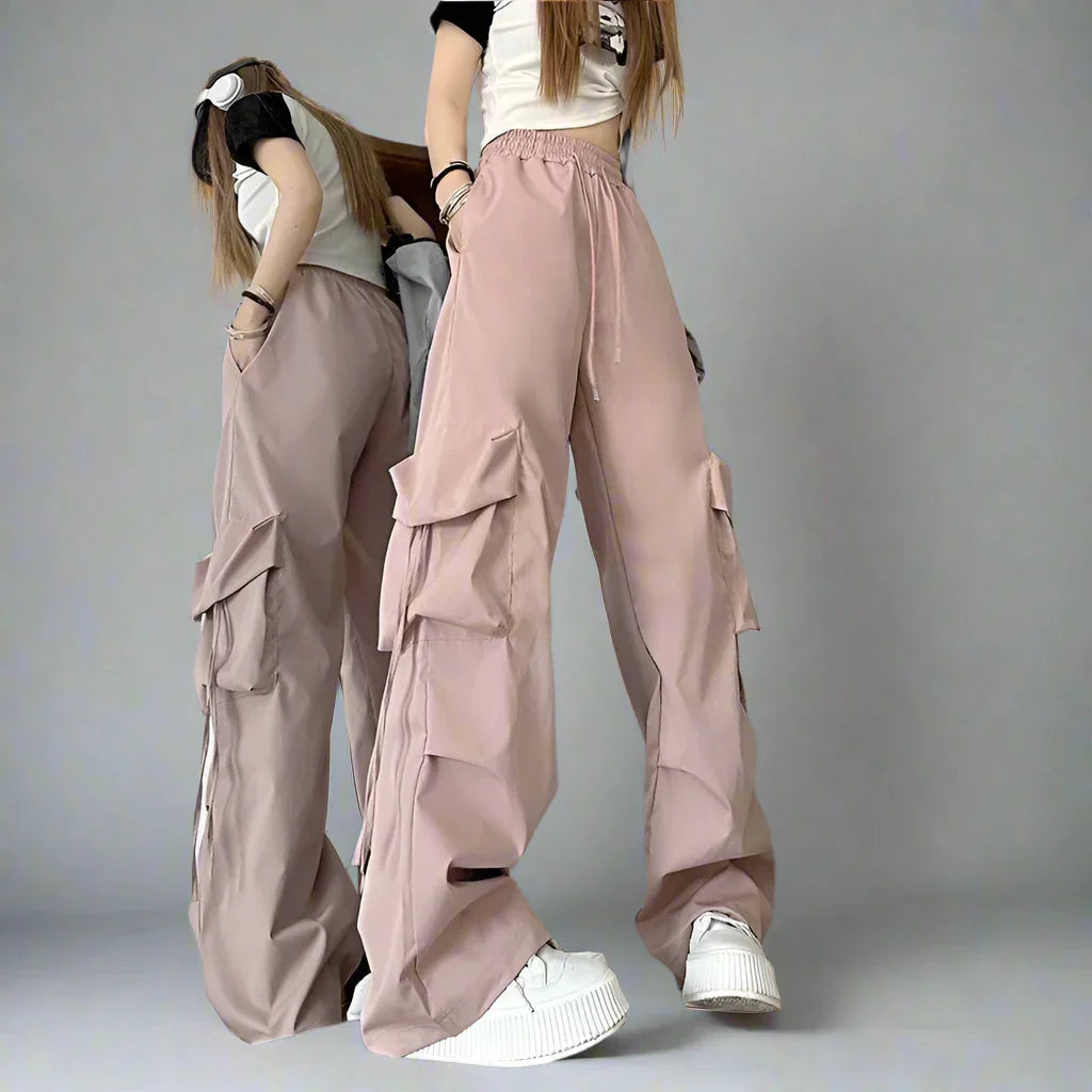 Heidelberg | Pantaloni Oversize Retrò da Donna | Rosa