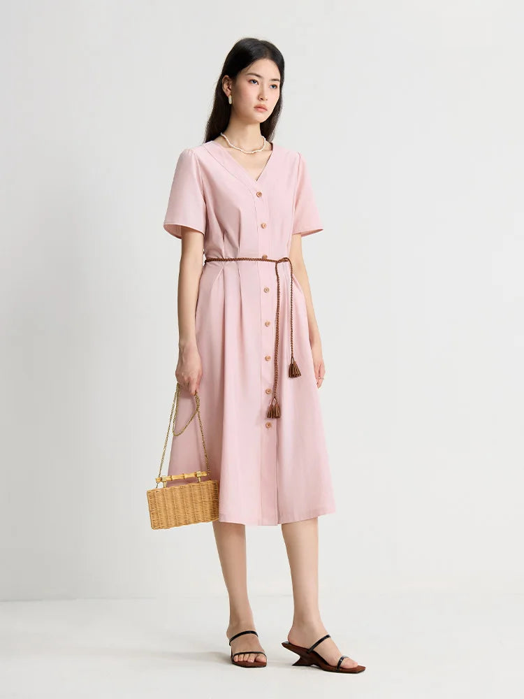 Robe d'été rose KustKoningin