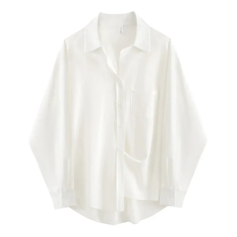 Dresden | Dames Oversized Blouse | Wit