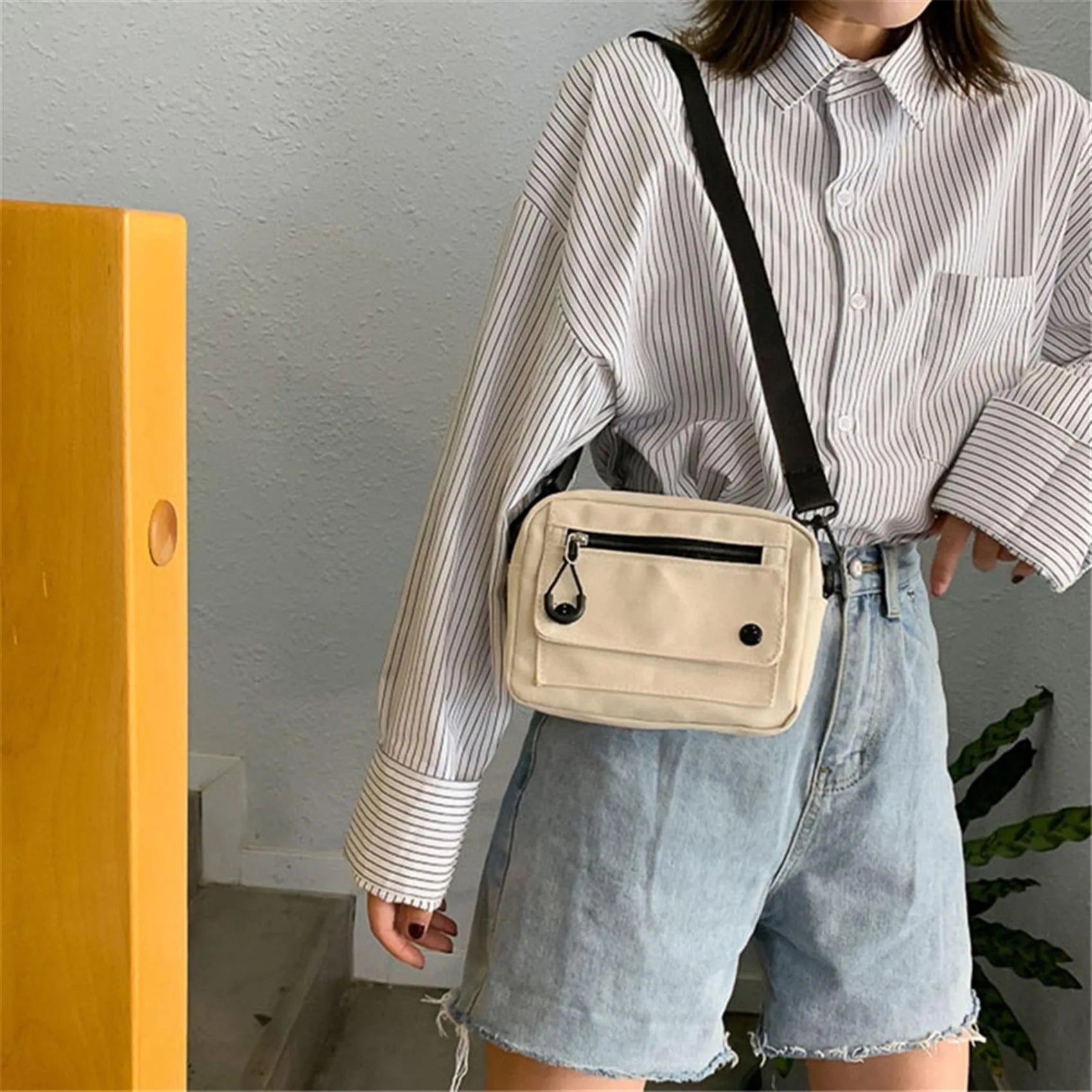 Vivella Canvas Umhängetasche für Frauen