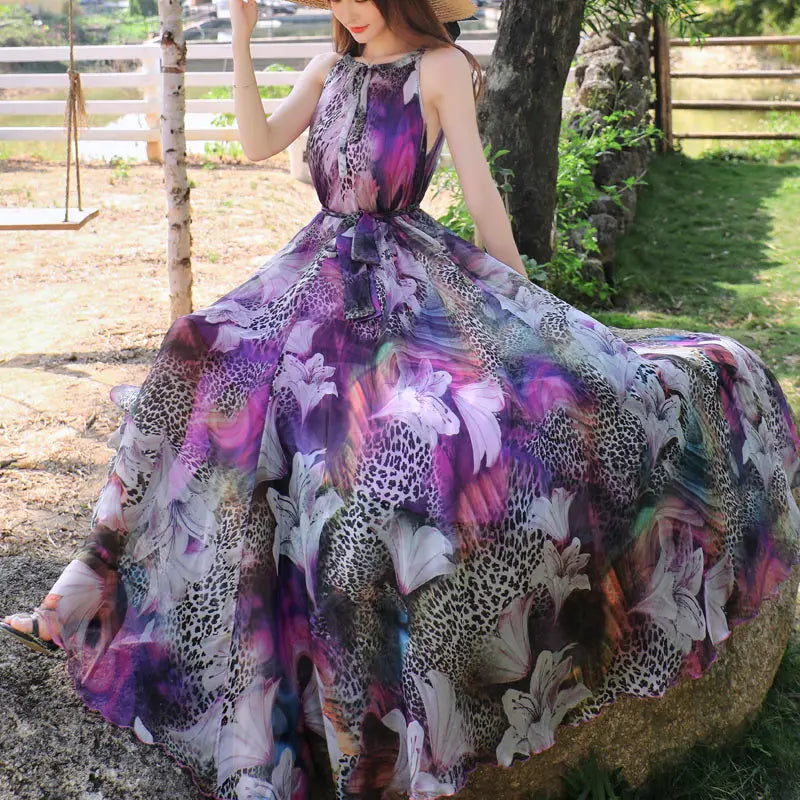 Enchanting Solstice Sleeveless Maxi Dress