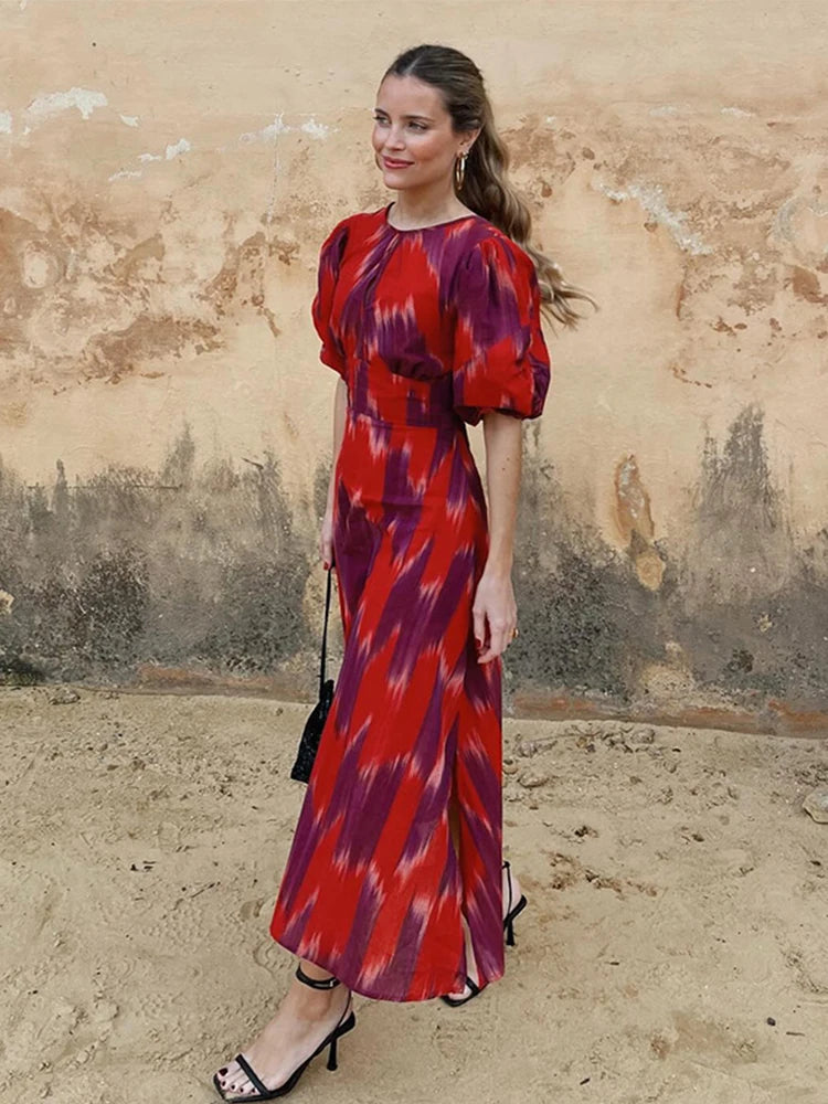 Robe midi tie-dye EclatLuxe