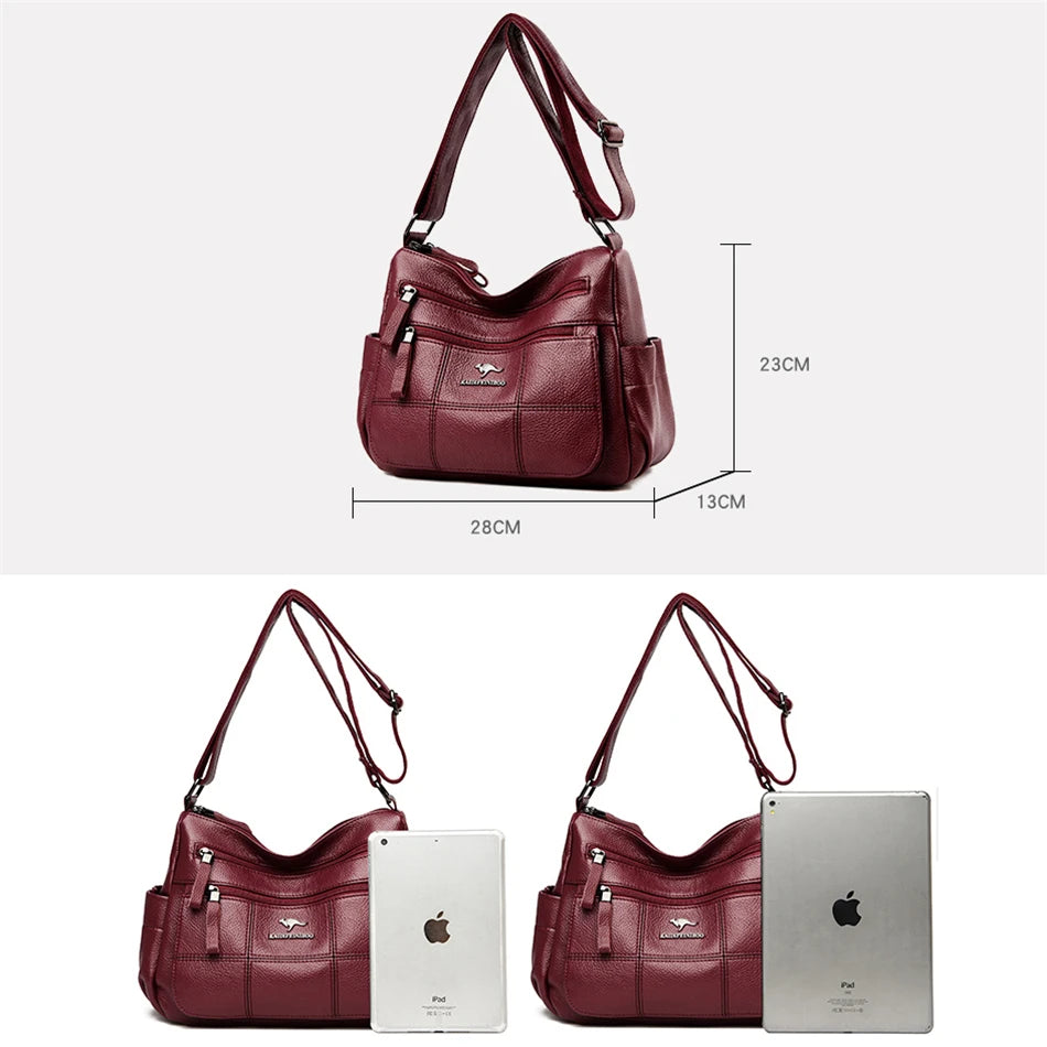 Eleganza Borsa a Spalla in Pelle