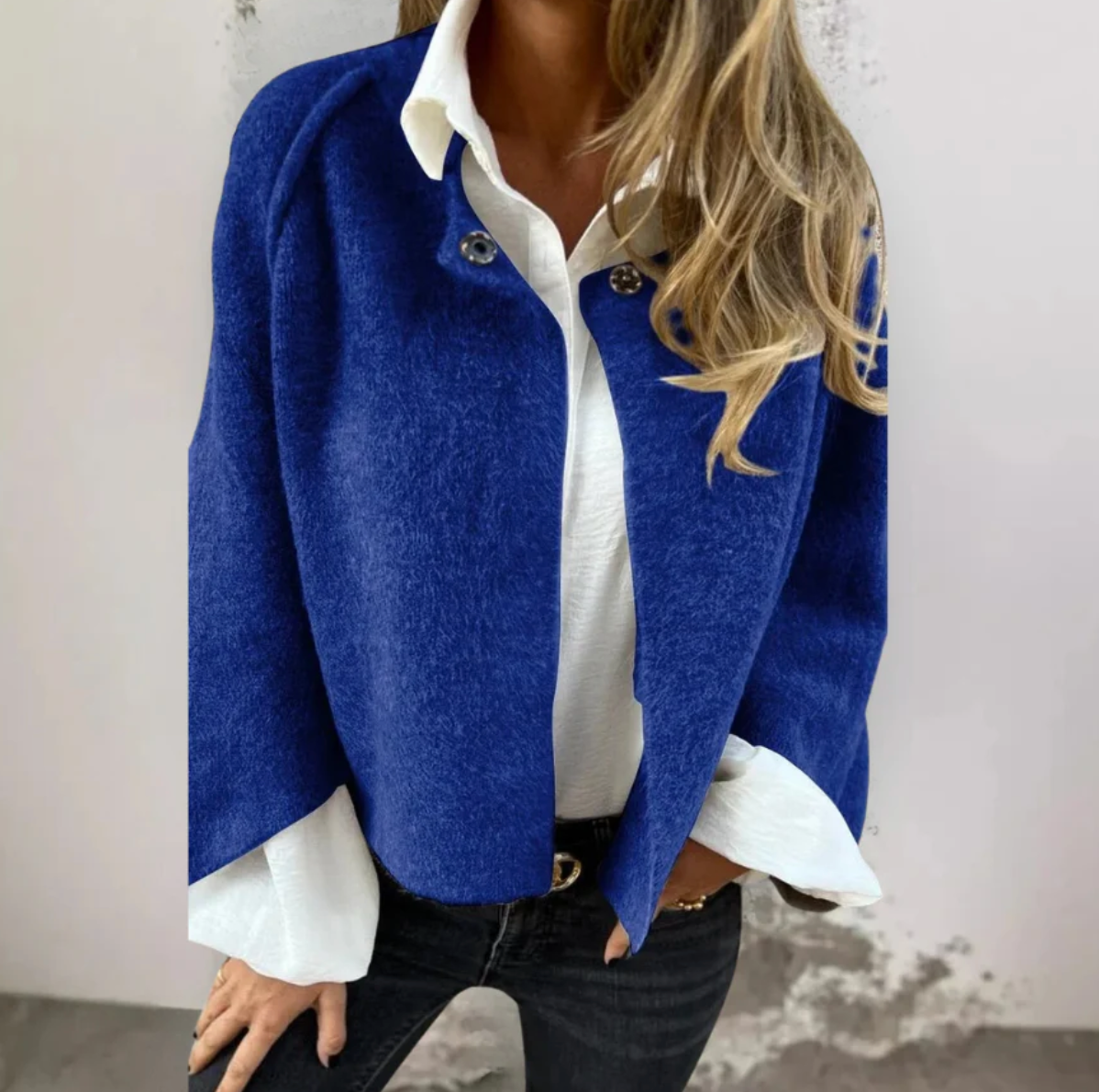 Giacca corta elegante da donna per autunno e primavera – Giacca per stagione di transizione in design alla moda