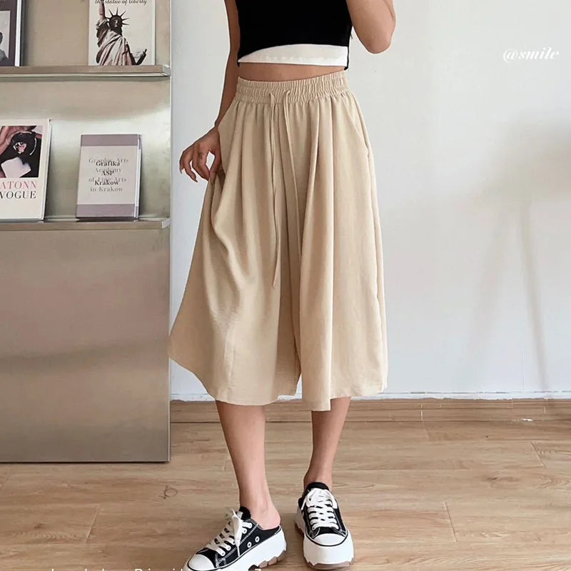 Summer Wide-Leg Pants by LuxeMod