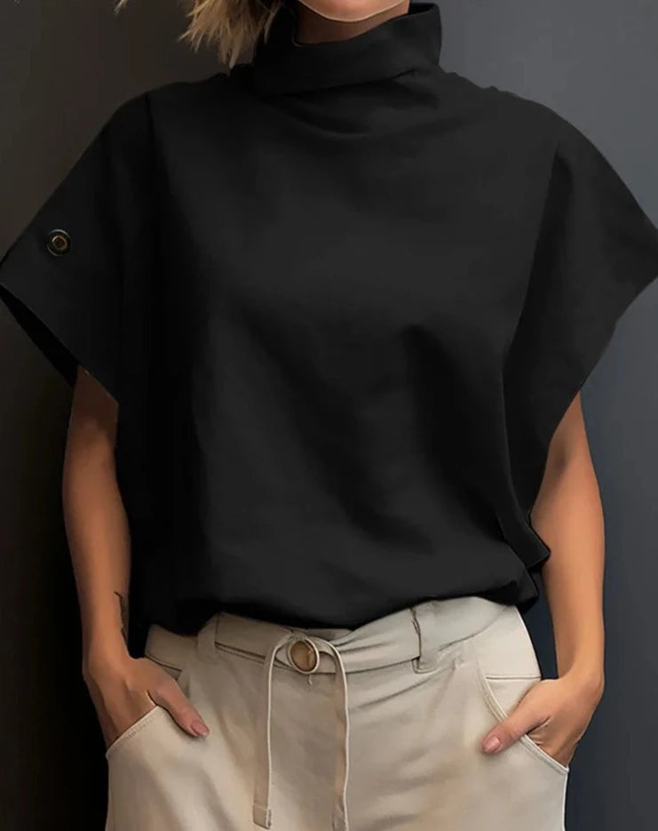Olwerk Turtleneck Blouse van Elara Couture
