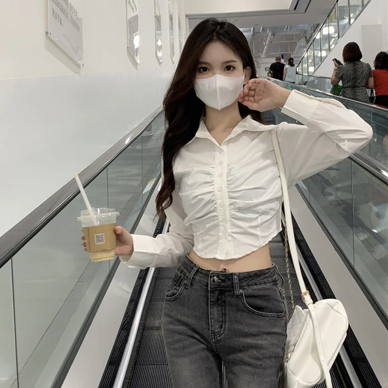 ChiqueLuxe Pleated Blouse