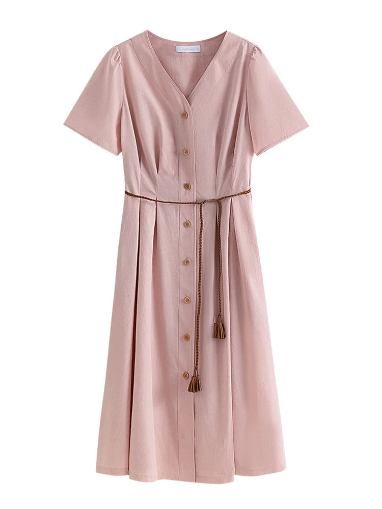 Robe d'été rose KustKoningin