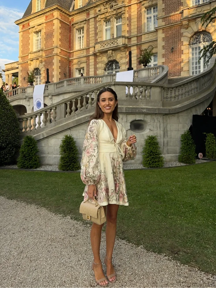 Luxe Blossom Summer Mini Dress