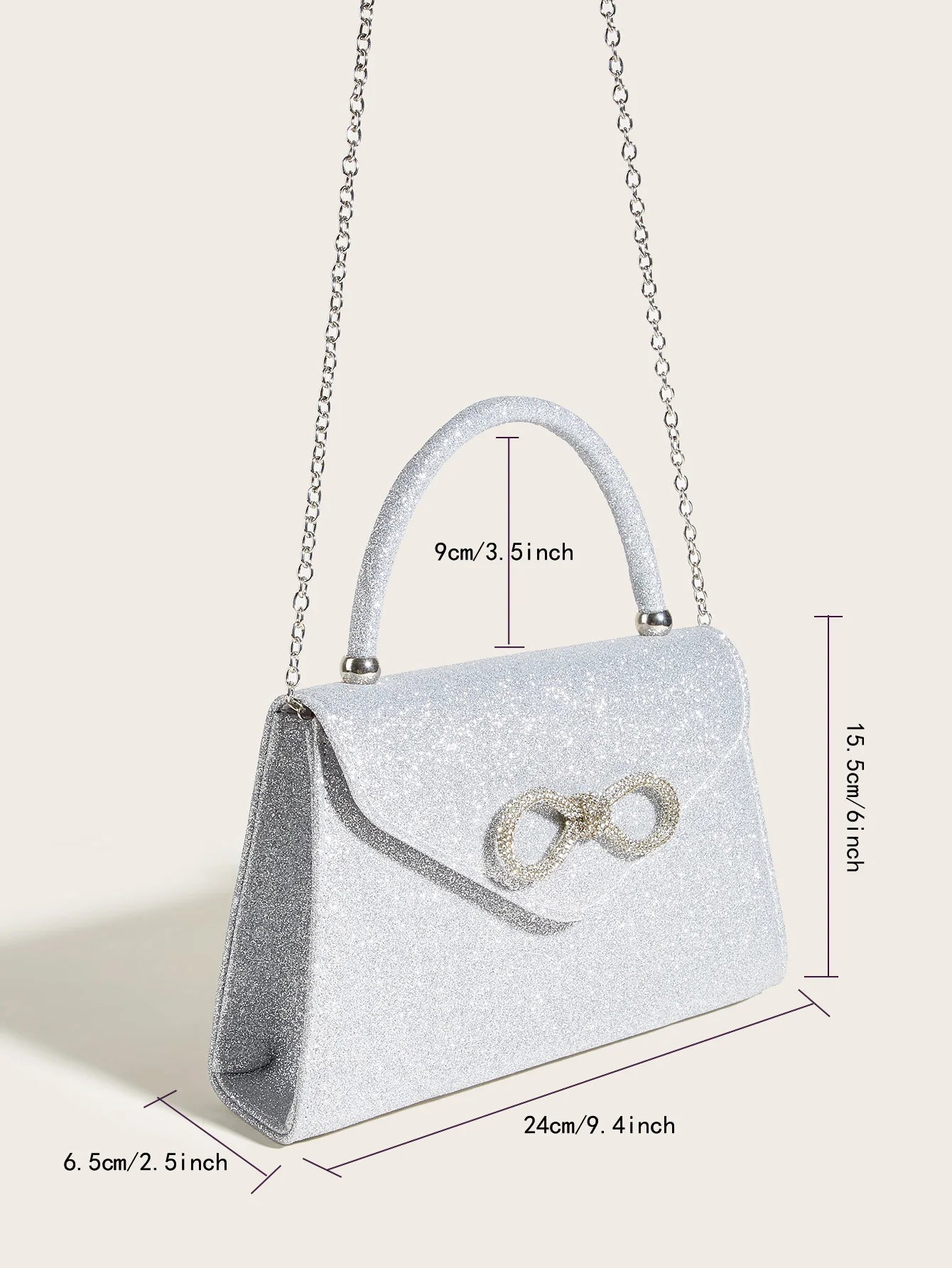Sophie Glow Satin Evening Clutch