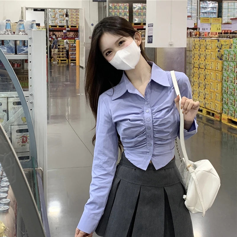 ChiqueLuxe Pleated Blouse