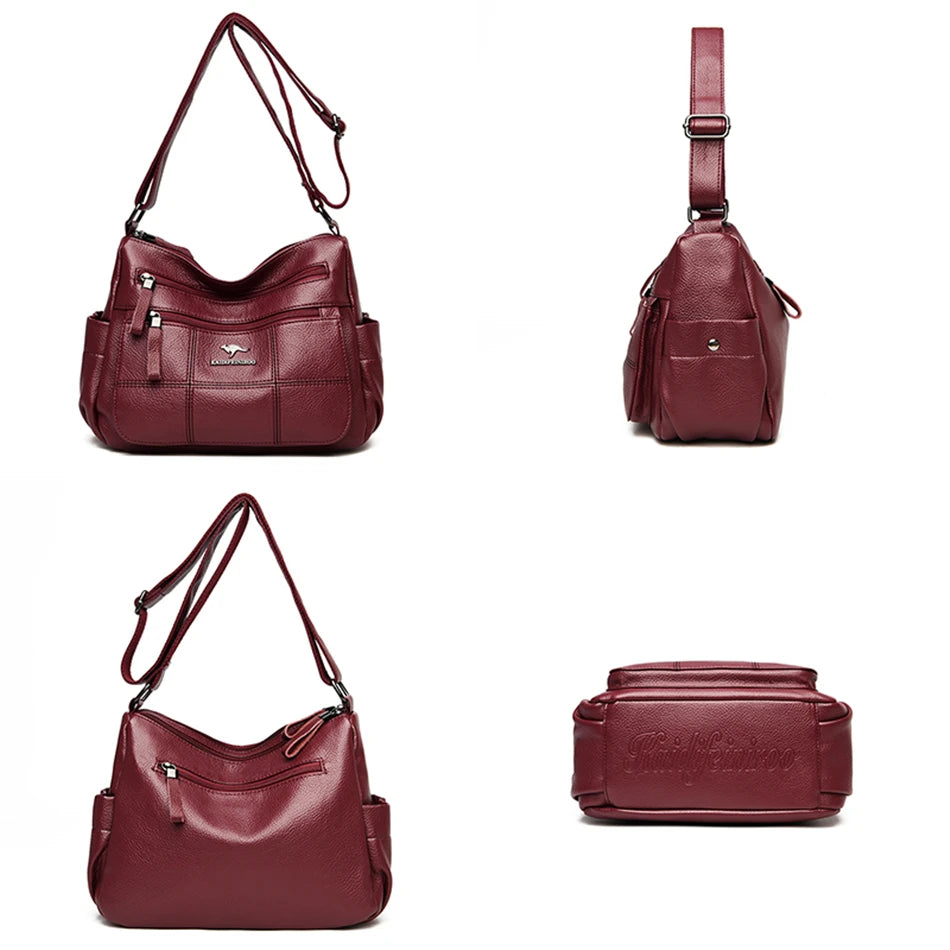 Eleganza Borsa a Spalla in Pelle
