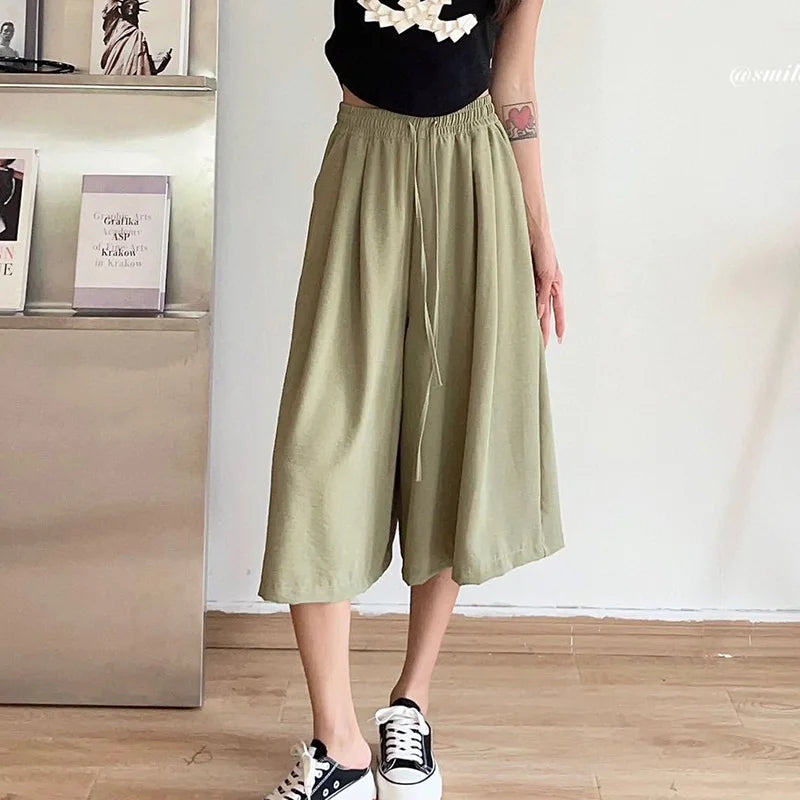Summer Wide-Leg Pants by LuxeMod