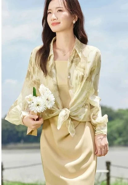 FemmeChic Lange Mouwen Polo Blouse voor Dames