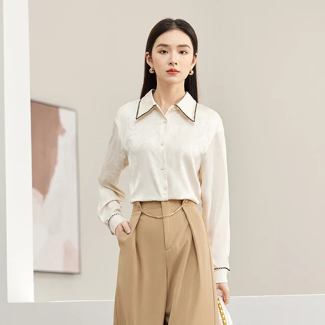 Apricot Blouse by Eleganza Moda
