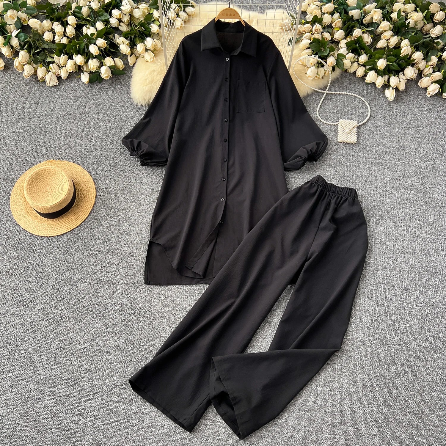 Stella Fashion Zomerse Set met Wijde Broek