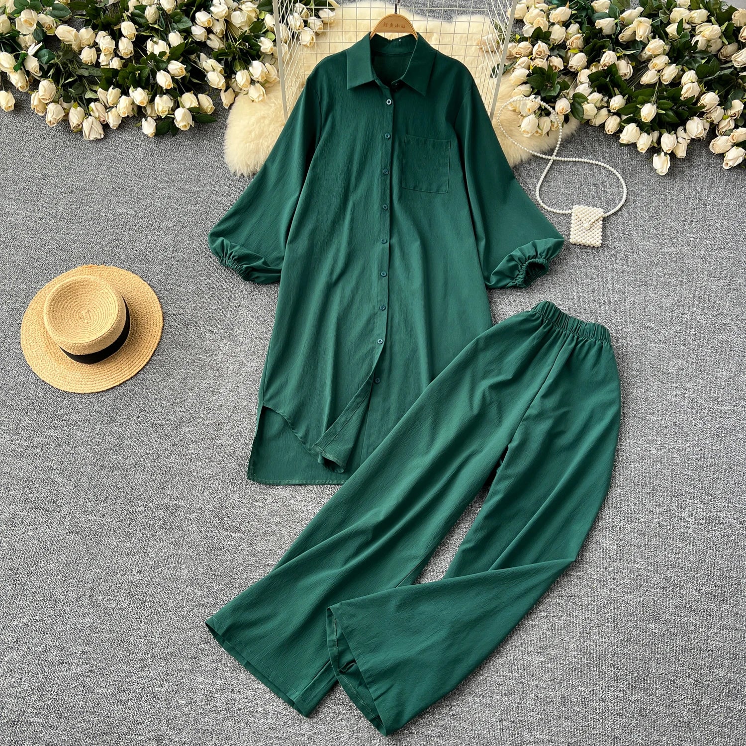 Stella Fashion Zomerse Set met Wijde Broek