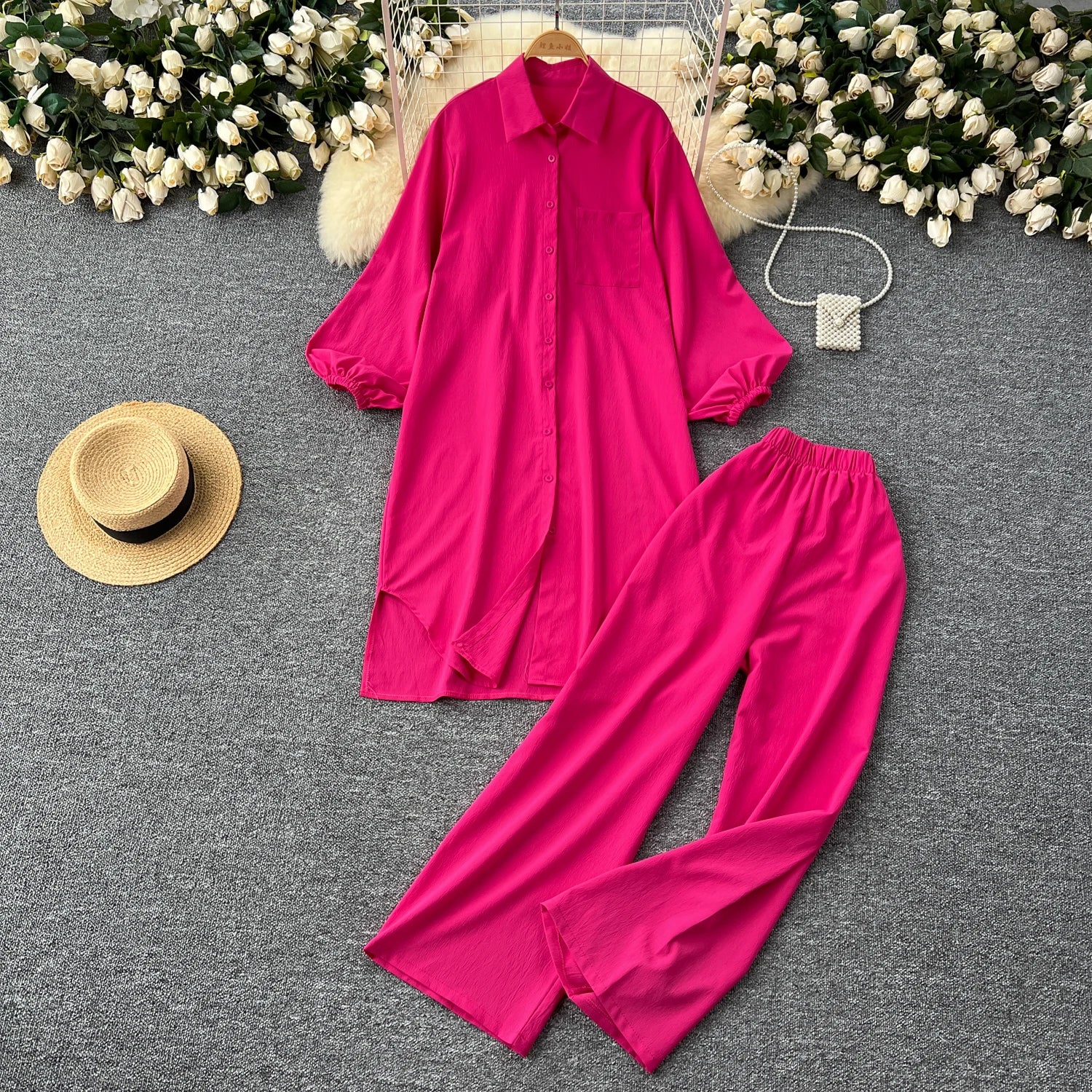 Stella Fashion Zomerse Set met Wijde Broek