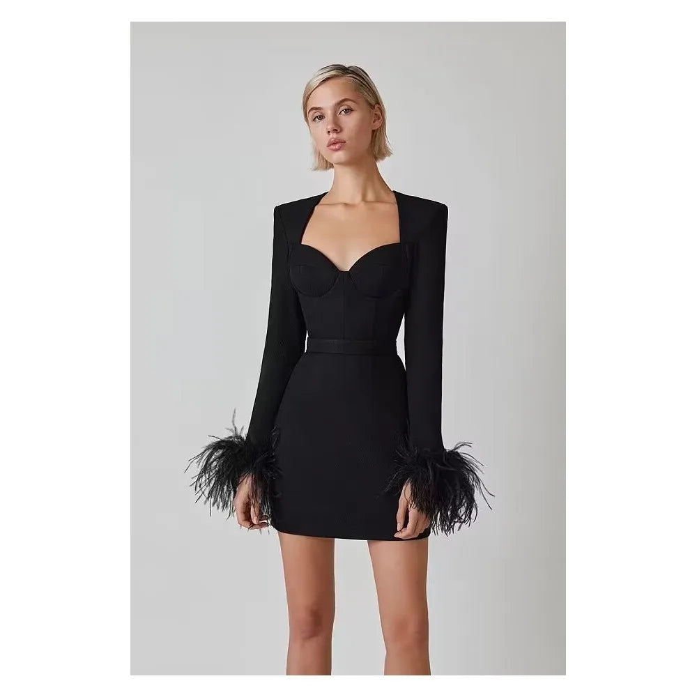 Celeste Sexy Bandage Mini-Jurk Voor Dames