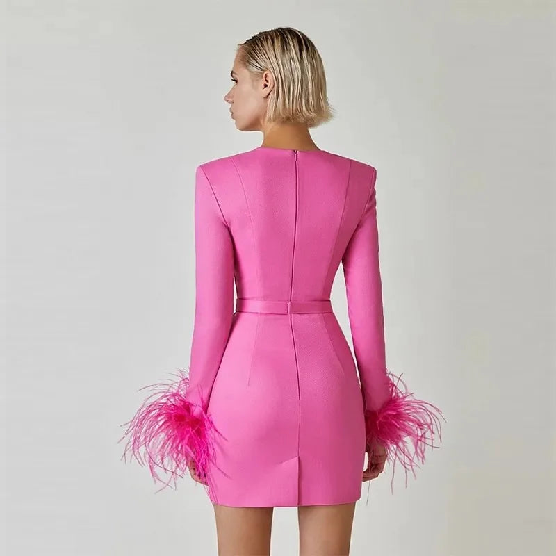 Celeste Sexy Bandage Mini-Jurk Voor Dames