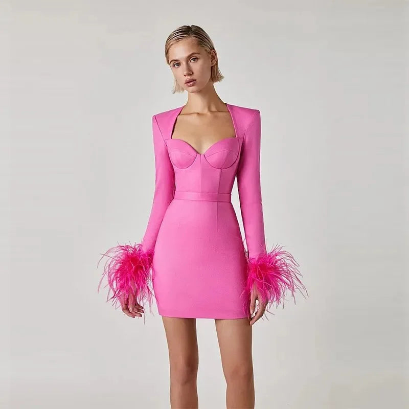 Celeste Sexy Bandage Mini-Jurk Voor Dames