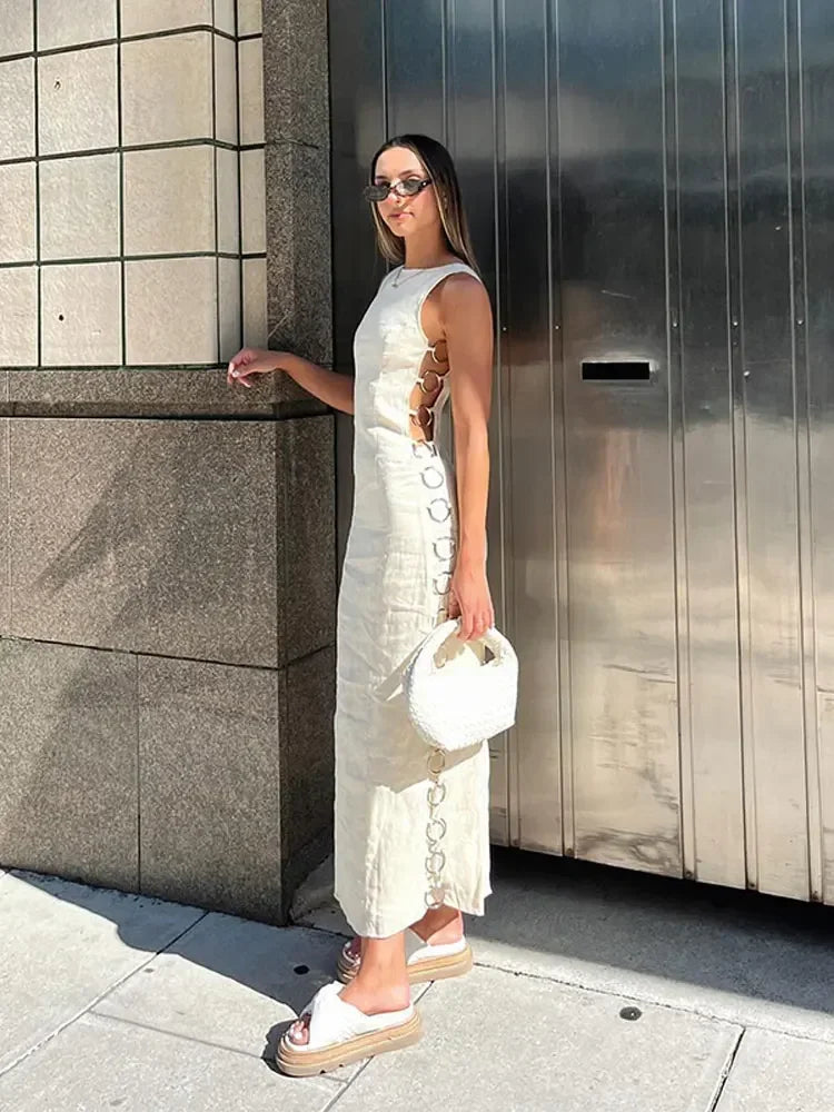 Lumina Ring-Verbonden Maxi Jurk
